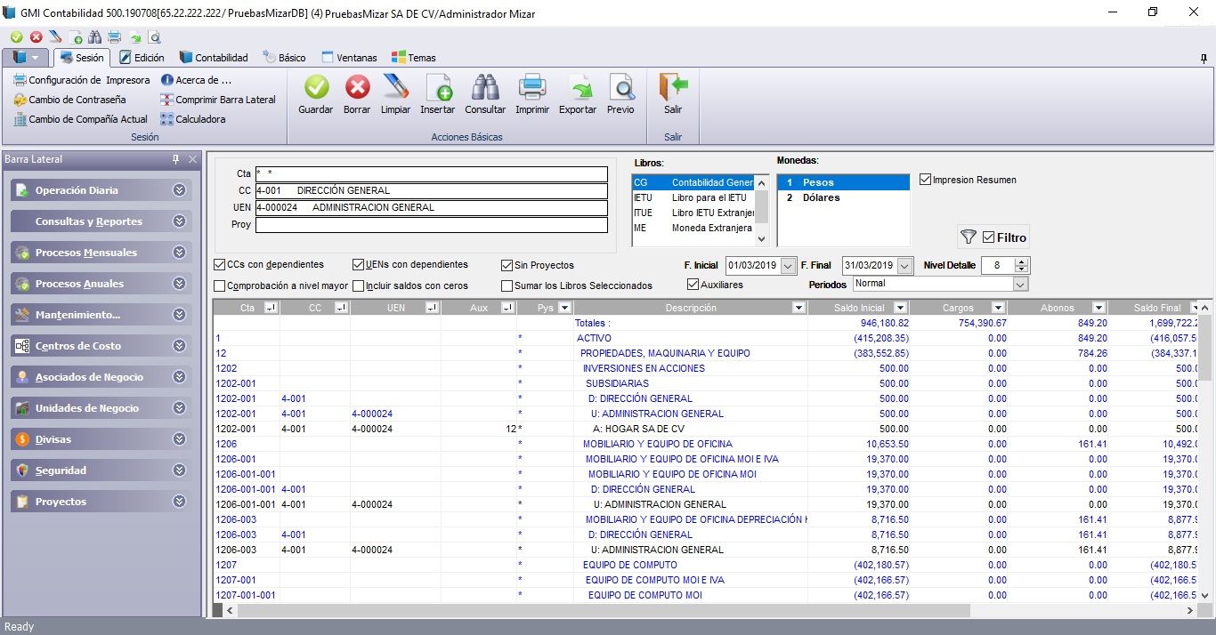Imagen balanza Software de contabilidad vivienda